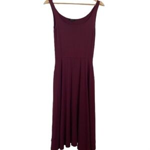 Quince Deep Wine Midi Dress